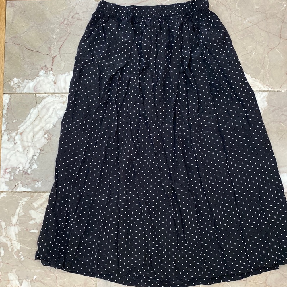Garnet Hill Silk Skirt M